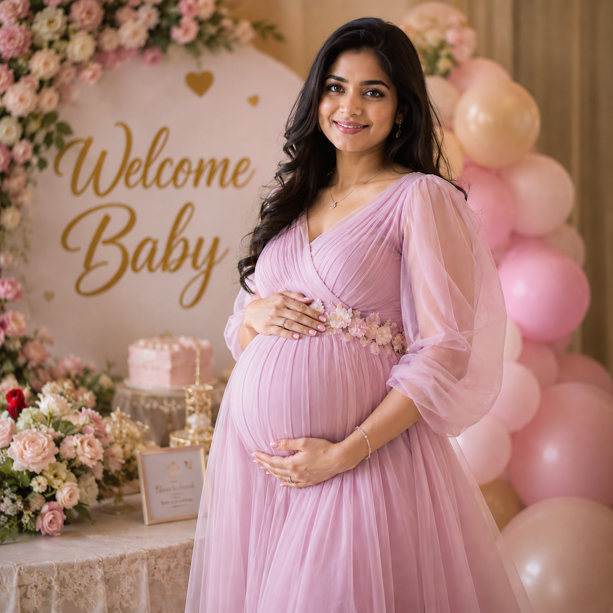 What to Wear for Your Baby Shower: Gown Styles by Body Type