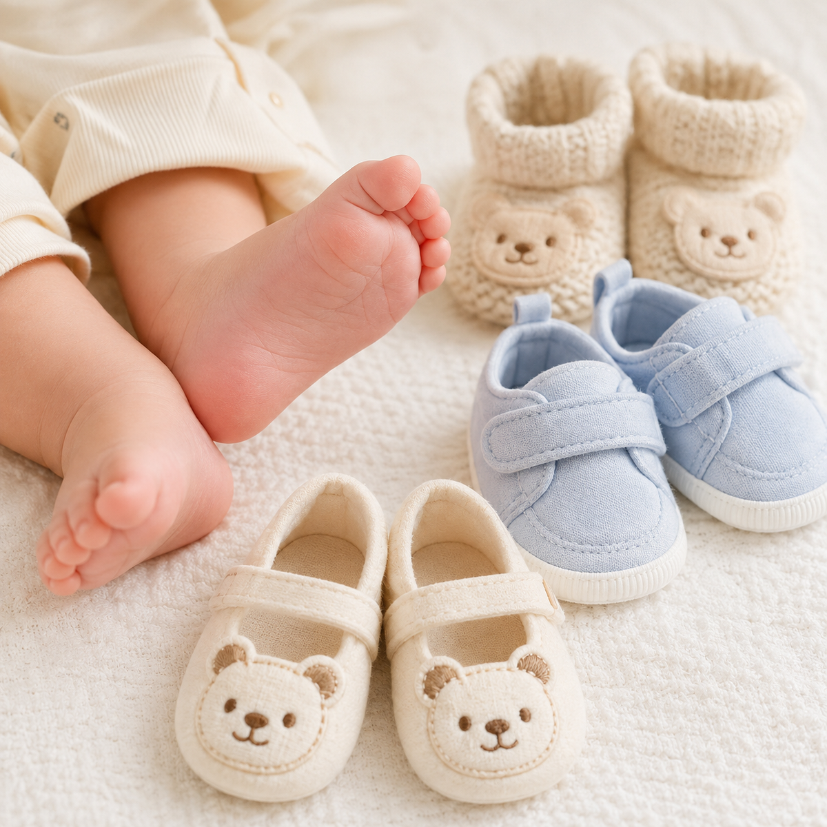 Baby Shoe Size Chart by Age: Prewalkers to First Walkers