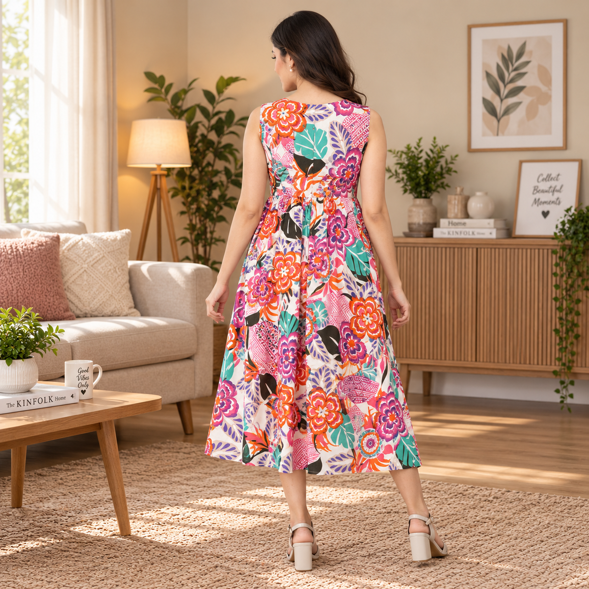 Paintbox Dream Maternity and Nursing Dress Multi