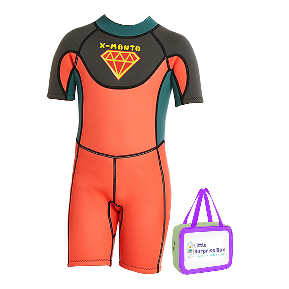 Superhero Kids Neoprene Knee Length Swimwear