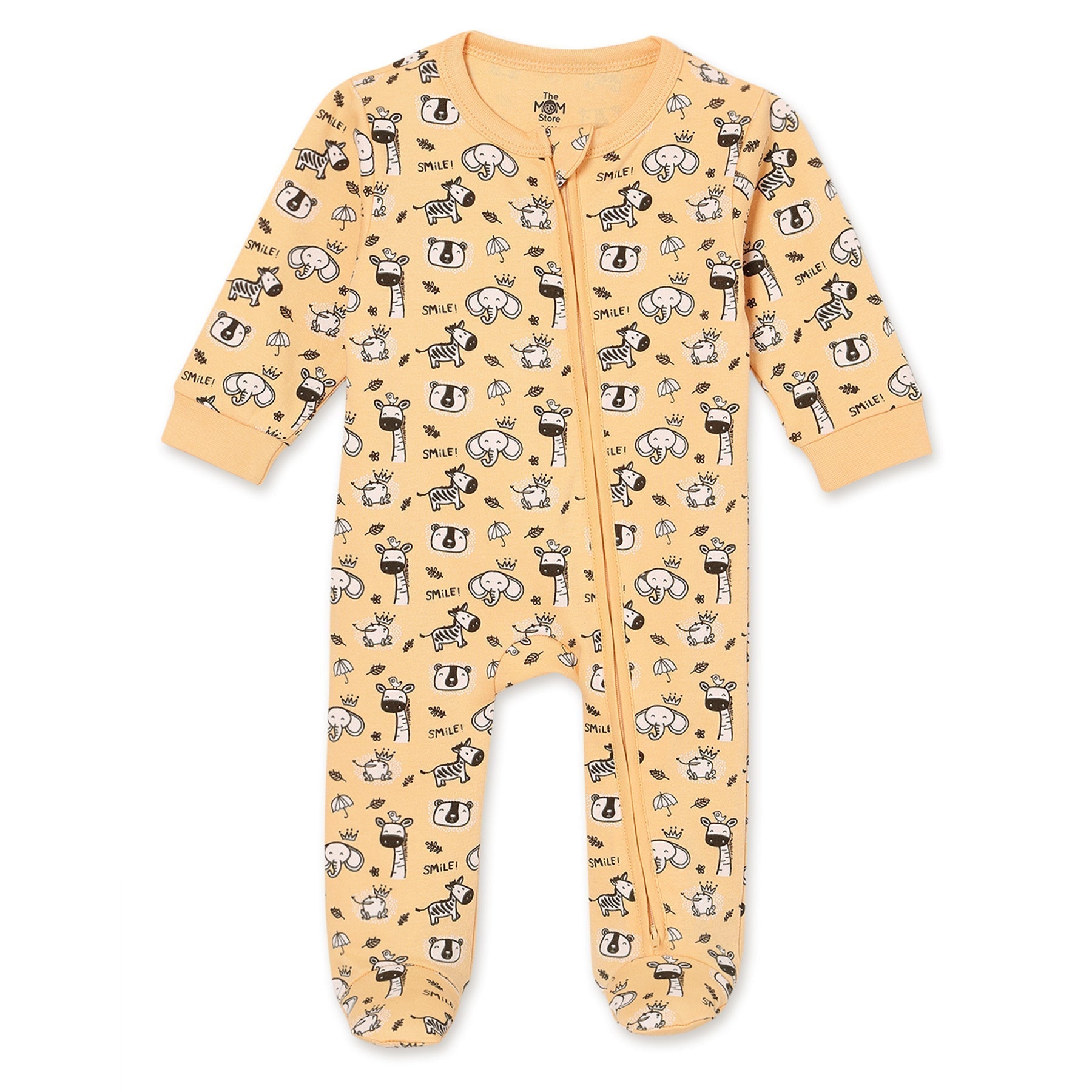 Sunset Safari 5 PCS Newborn Baby Gift Box With Romper And Milestone Cards