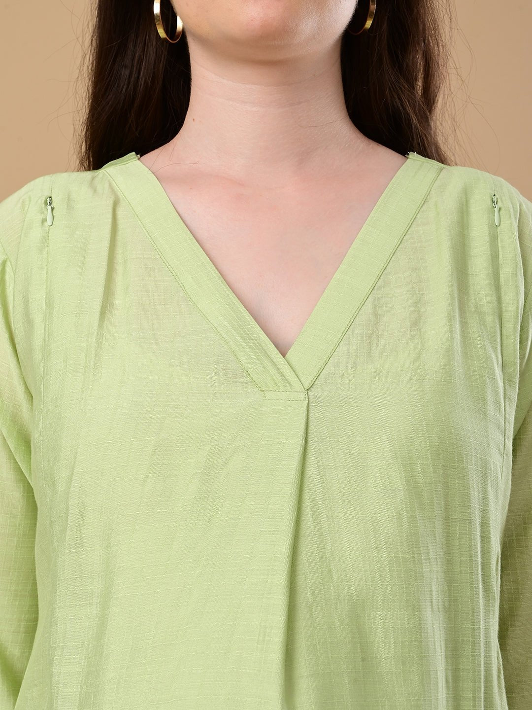 Aloe You Vera Maternity and Nursing Co Ord Set Pastel Green
