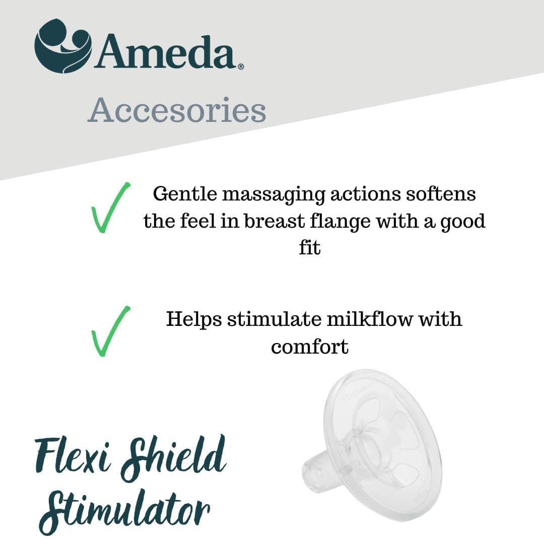 Ameda CustomFit Flexishield Areola Stimulators 21mm BPA-Free Silicone 0.44lb