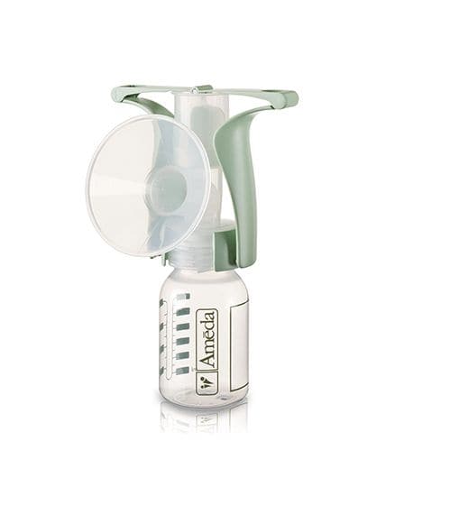 Ameda Manual Breast Pump Kit One-Hand Pump HygieniKit 25mm Flange 17064M