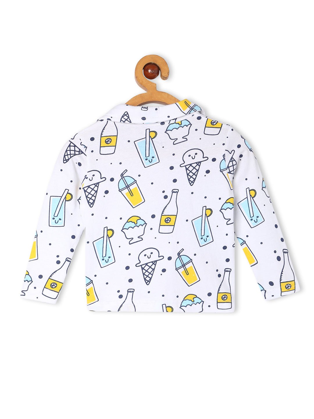 White My Smoothie Pajama Set For Kids