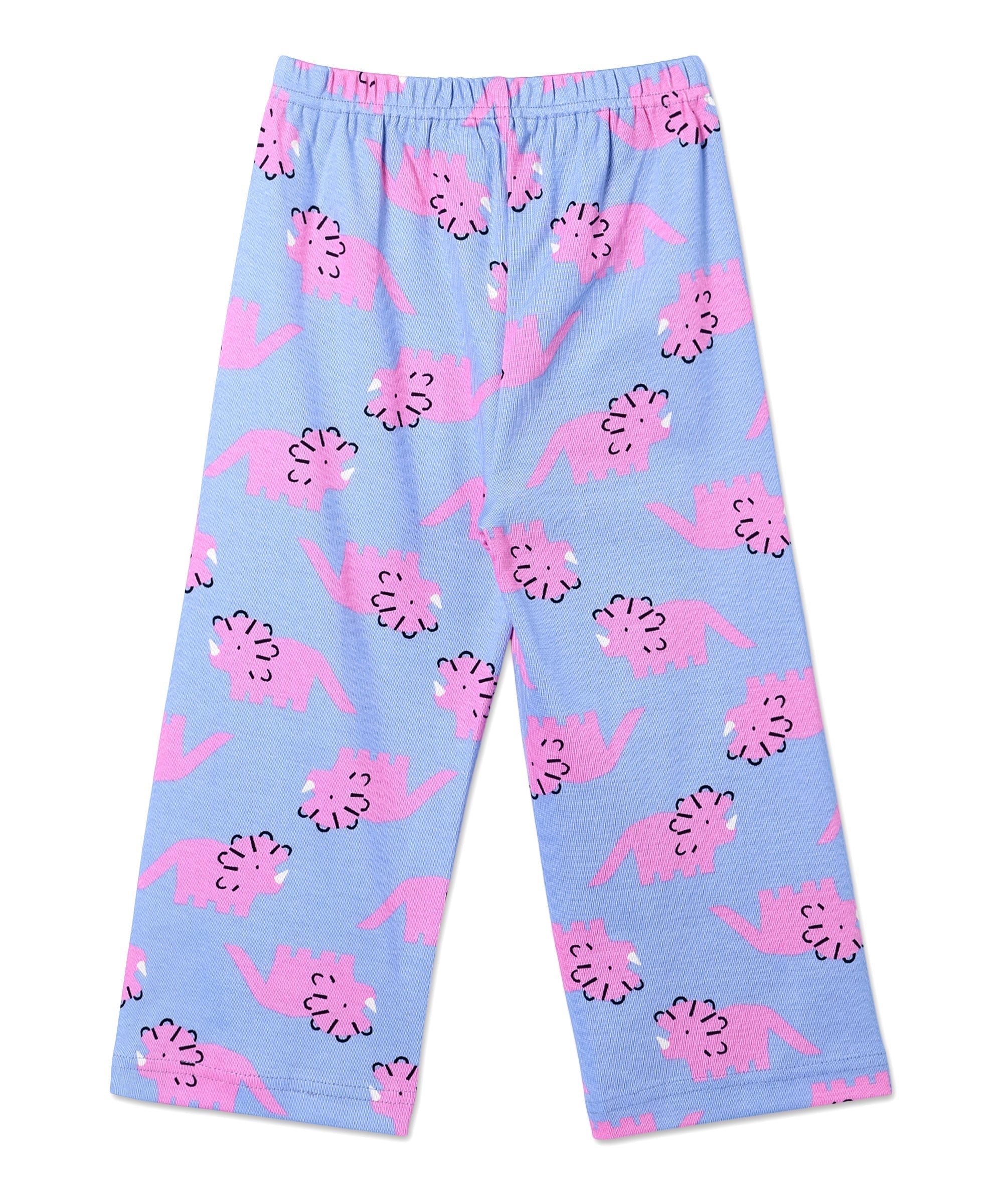 Multi Roar & Rest Animal Printed Pajama Set For Kids