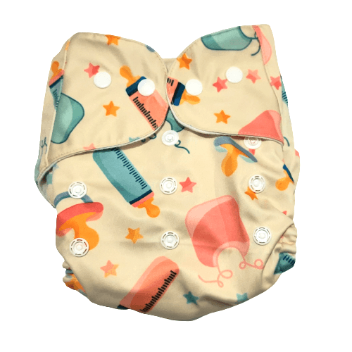 Baby Boo Print Reusable Waterproof Cloth Diaper For Babies