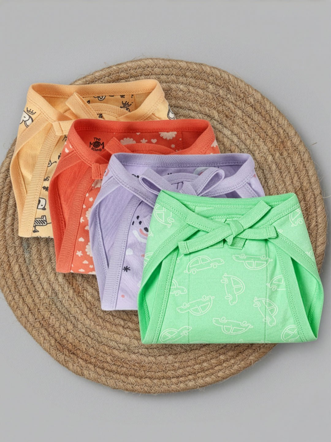 Combo Of 4 Baby Cotton Cloth Nappy Set For Kids