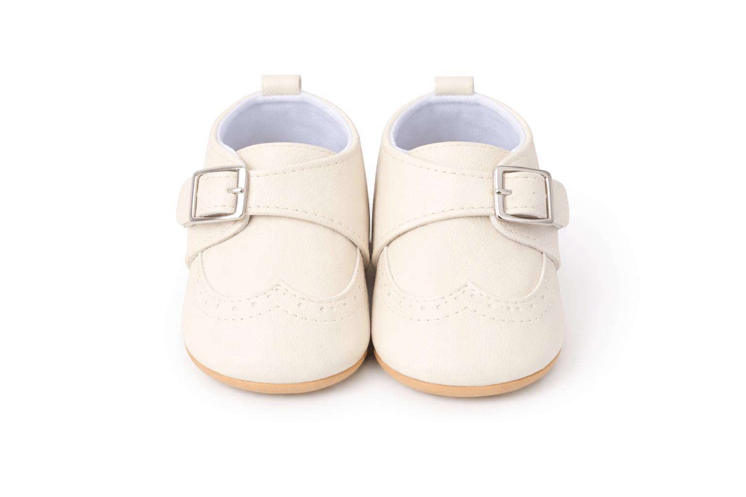 Baby Doe Cream Buckle Prewalker