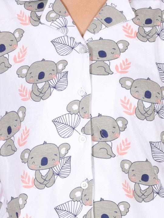 Baby Koala Mom And Baby Pajama Set Twinning Combo Of 3