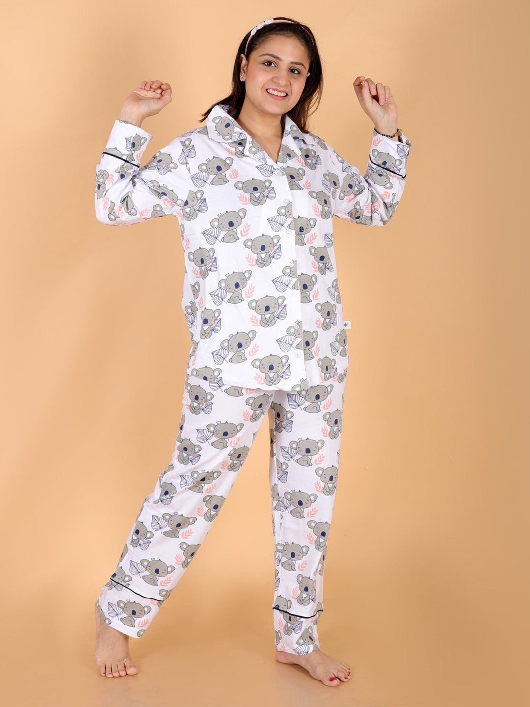 Baby Koala Mom And Baby Pajama Set Twinning Combo Of 3