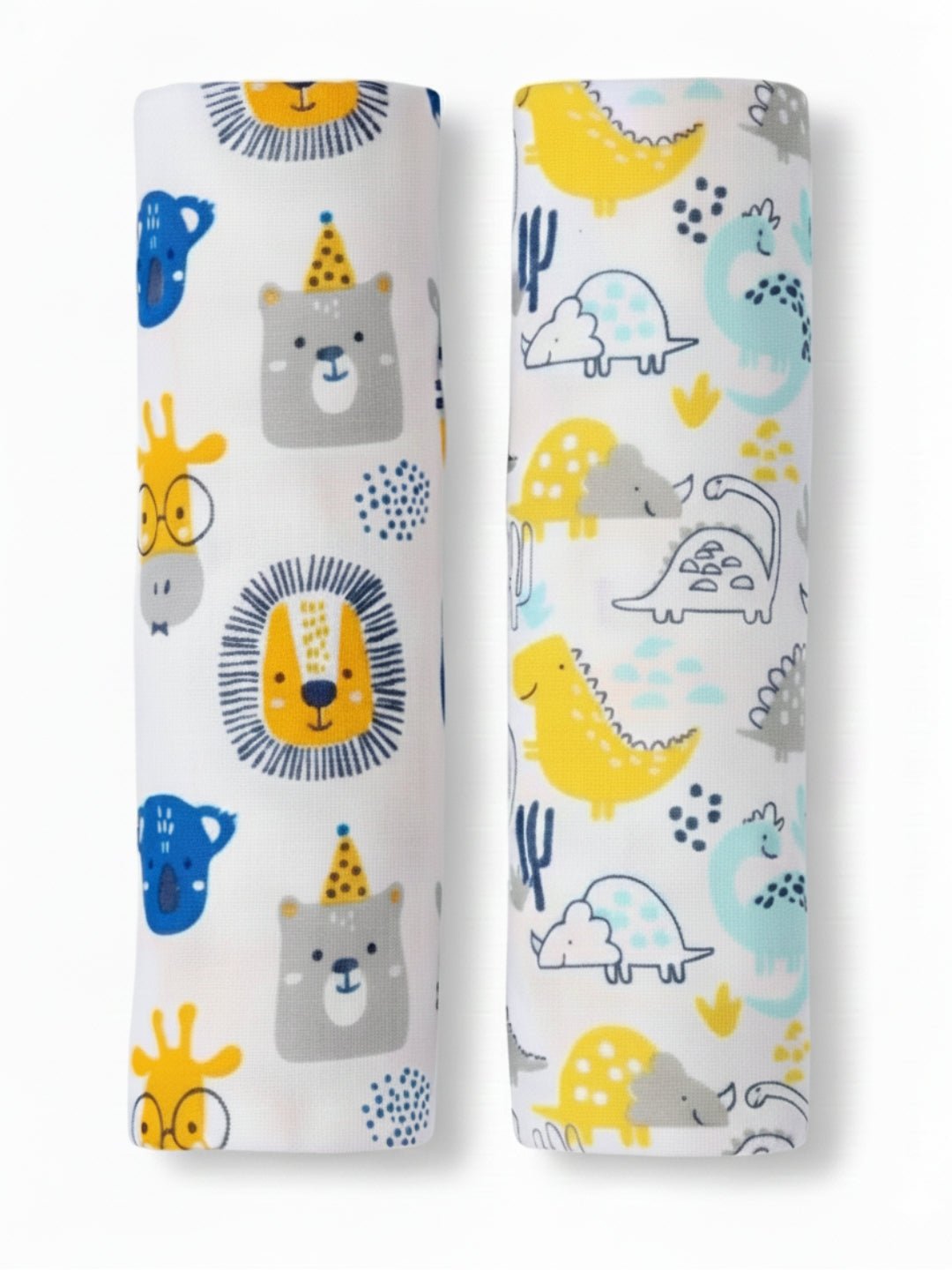 Combo Of 2 Guess The Animal Dino Forest Muslin Swaddle Wraps