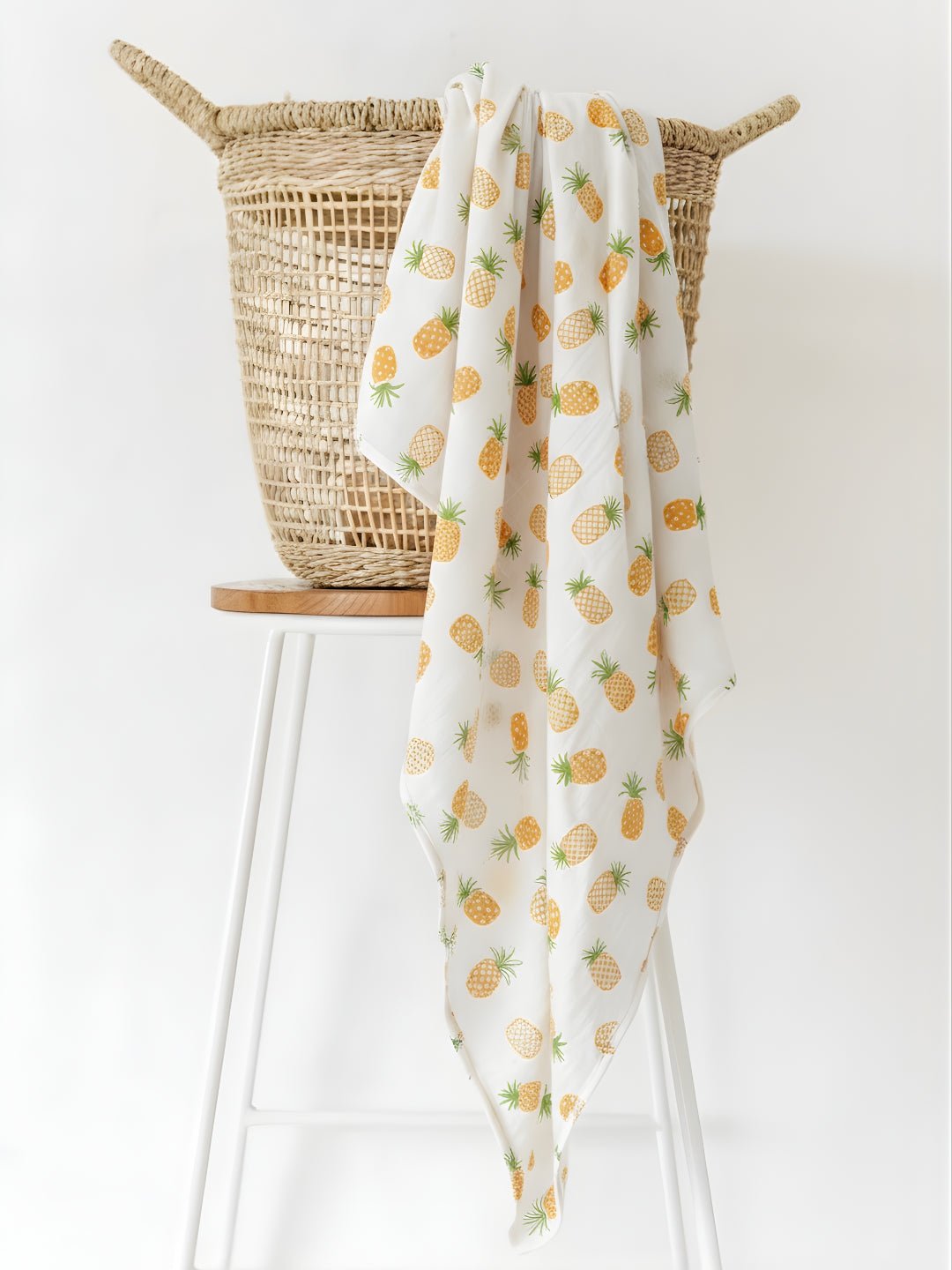 Fruity Pineapple 1 PC Cotton Muslin Swaddle Wrap With Double Layer