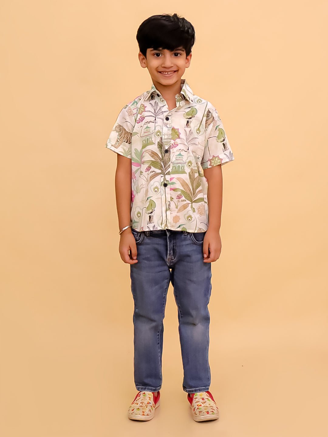 Bagh-i-Bold Jungle Print Boys Shirt
