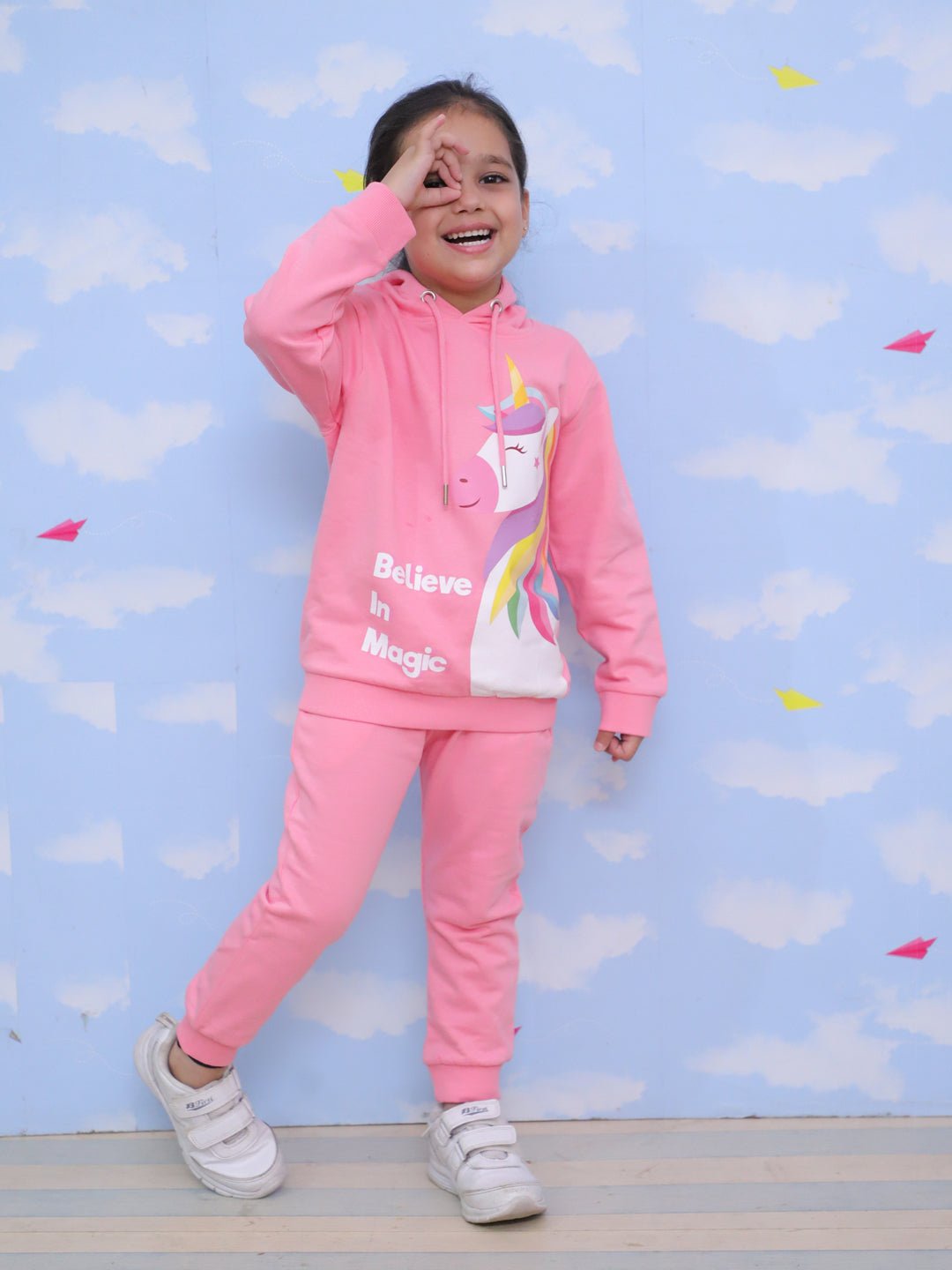 Believe In Unicorn Magic Hoodie Pink Sweatpants Combo