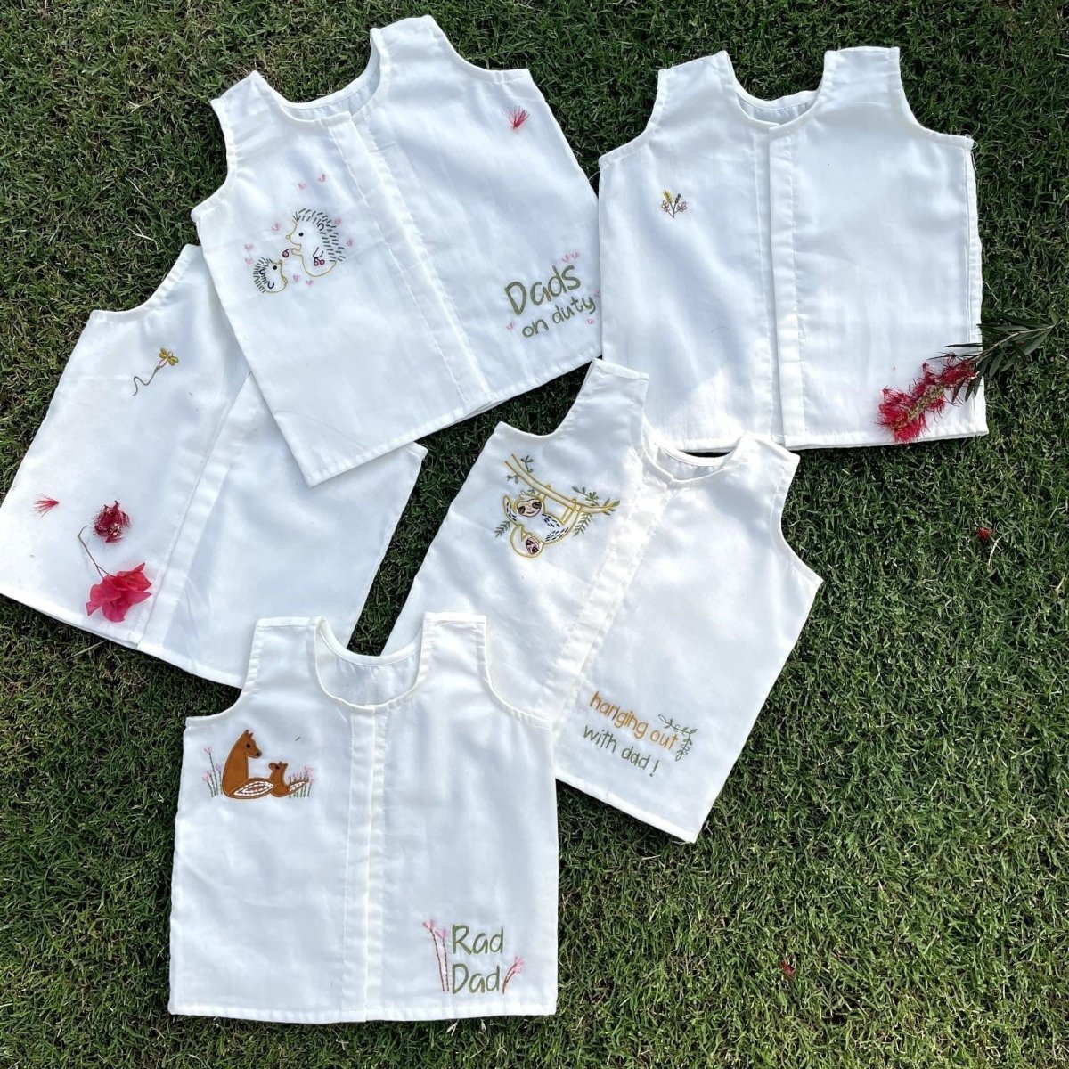 Bhaakur Cotton Vests Infant Jhablas Set of 5