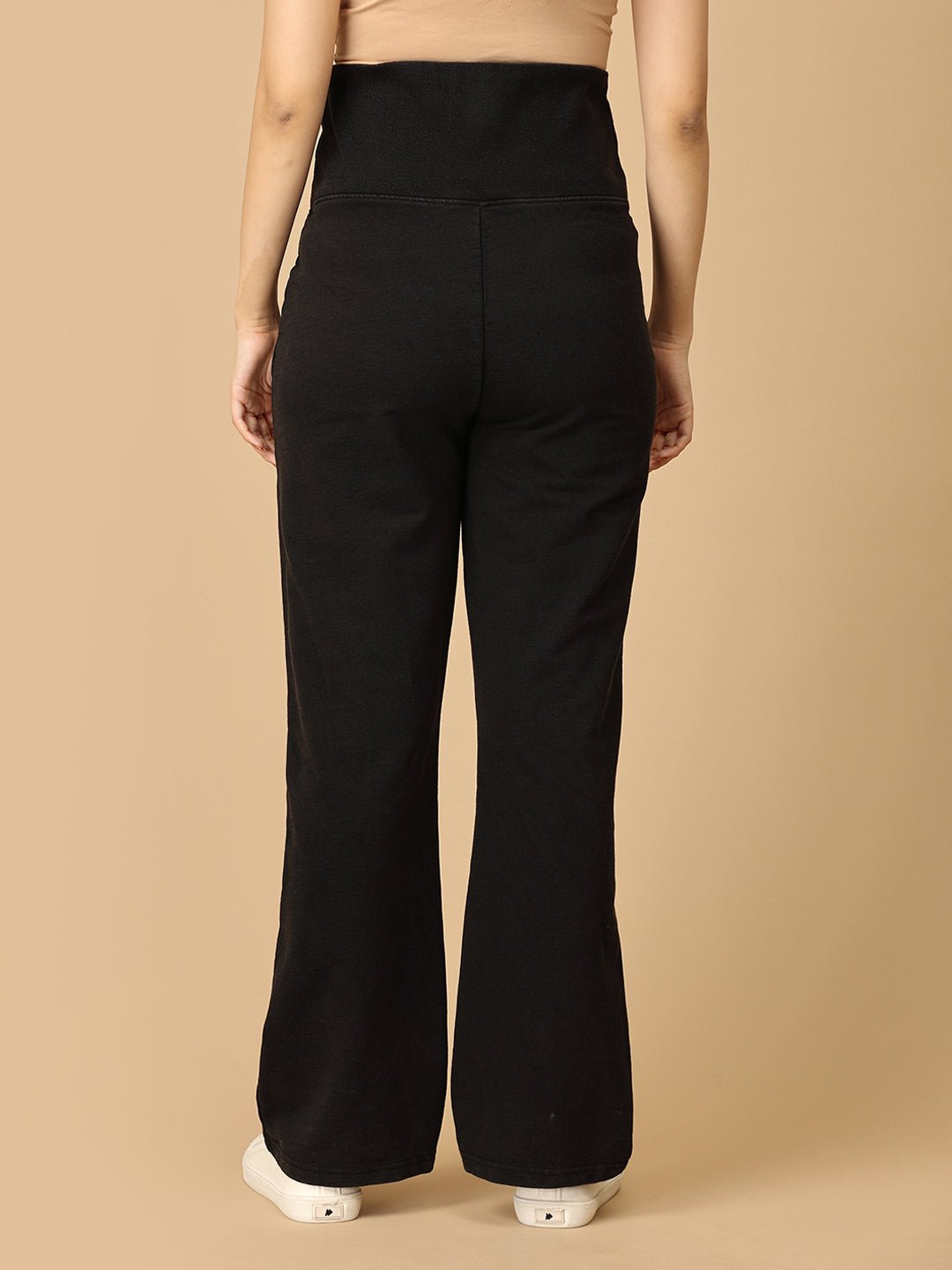 Knit Maternity and Nursing Denims Black