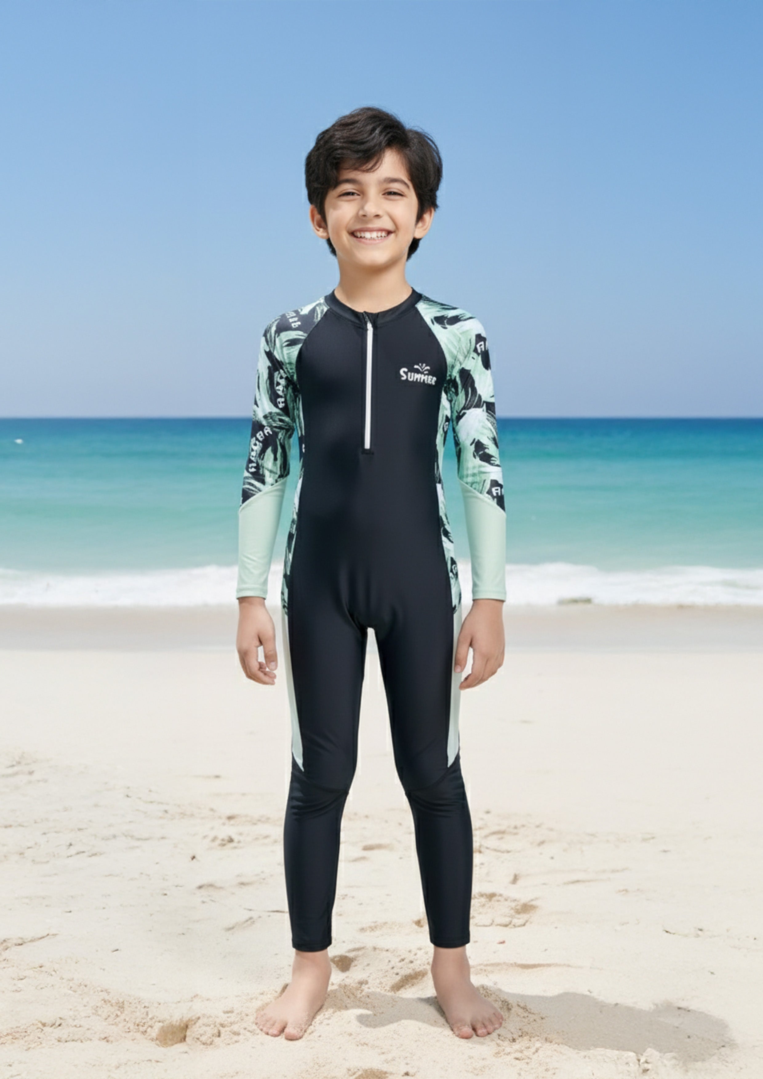 Blackwave Explorer Boys Long Sleeve Full Length Swimsuit