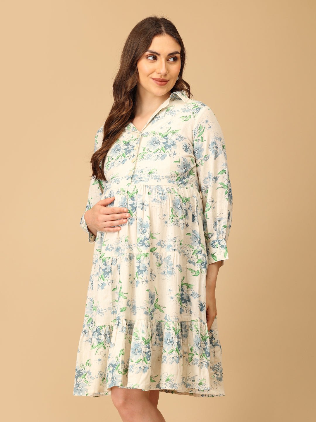 Bloom & Blue-t Maternity and Nursing Dress Multi