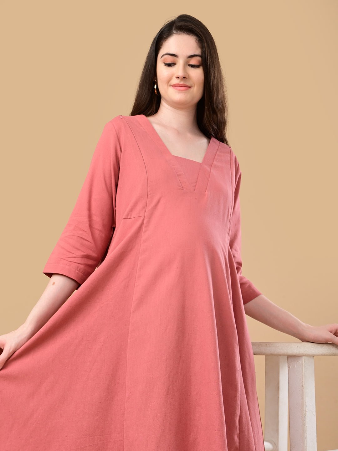 Boardroom Blush Maternity and Nursing Co Ord Set Dusty Pink