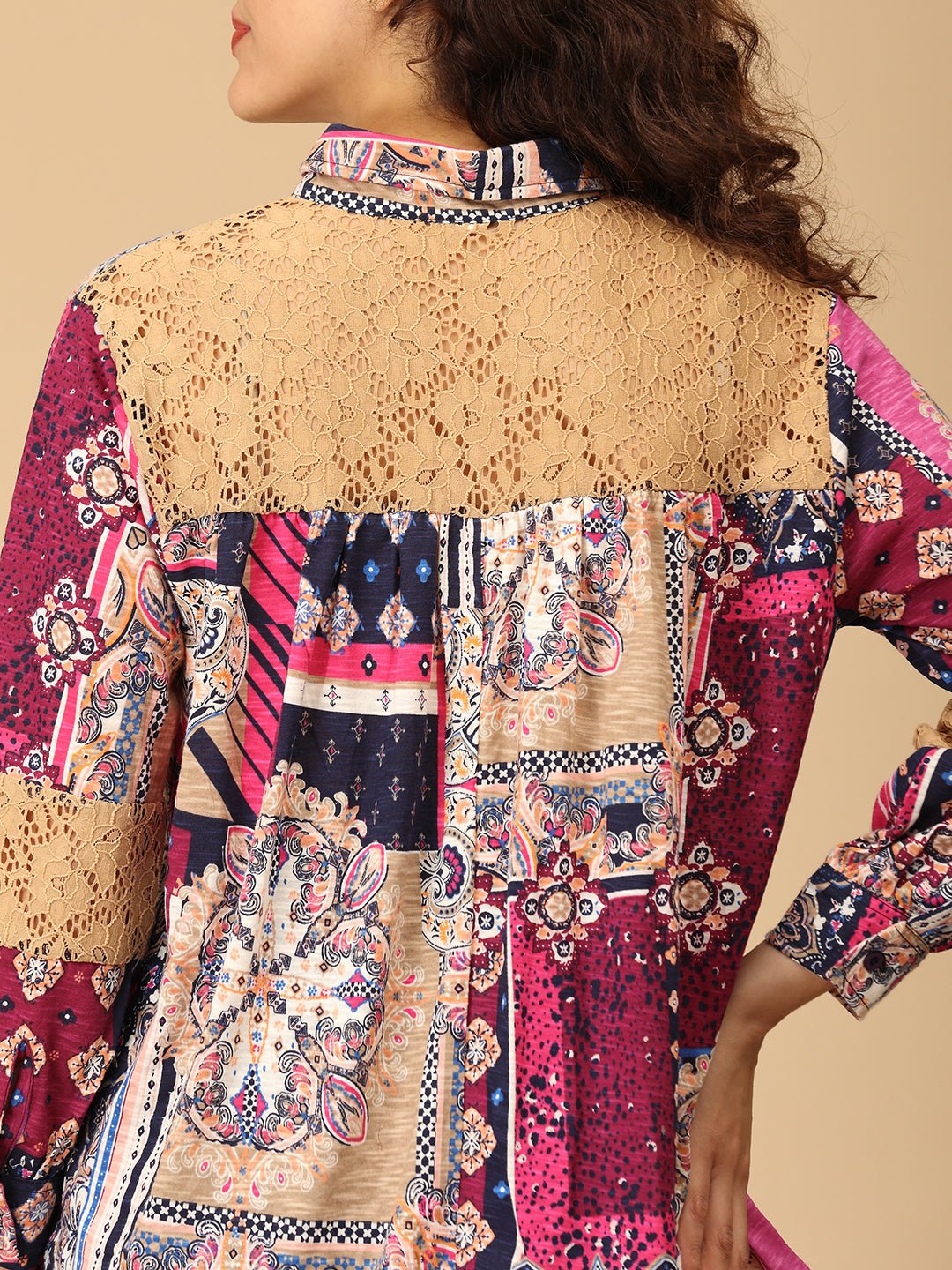 Bold Spectrum Maternity and Nursing Shirt Multi