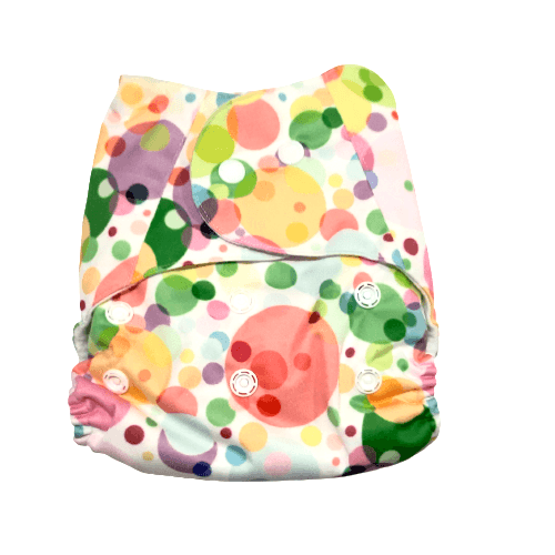 Bubbles Print Waterproof Reusable Cloth Diaper For Babies
