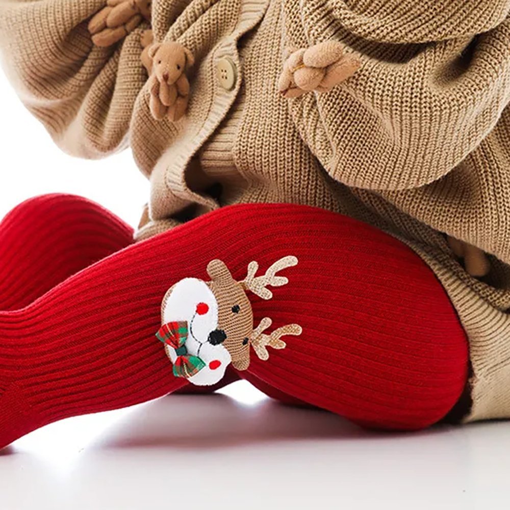 Little Surprise Box Red Gold Reindeer 3D Pop Up Stockings For Kids