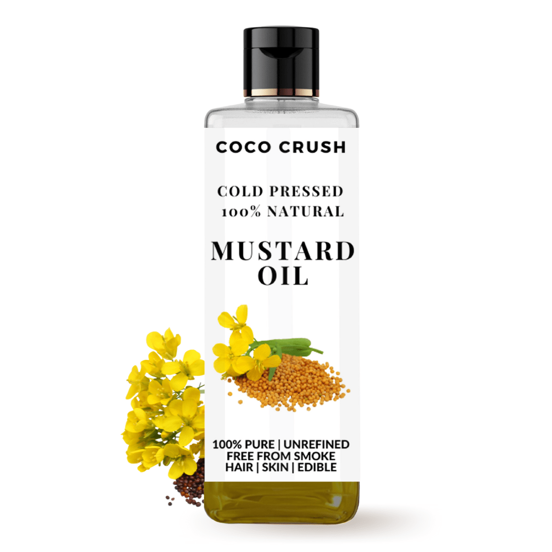Coco Crush Cold-Pressed Mustard Oil Hair Nourishment Skin Care 100ml