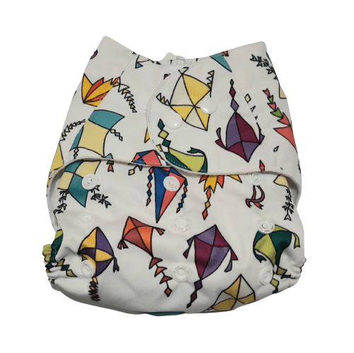 Colorful Kites Waterproof Reusable Cloth Diaper For Babies