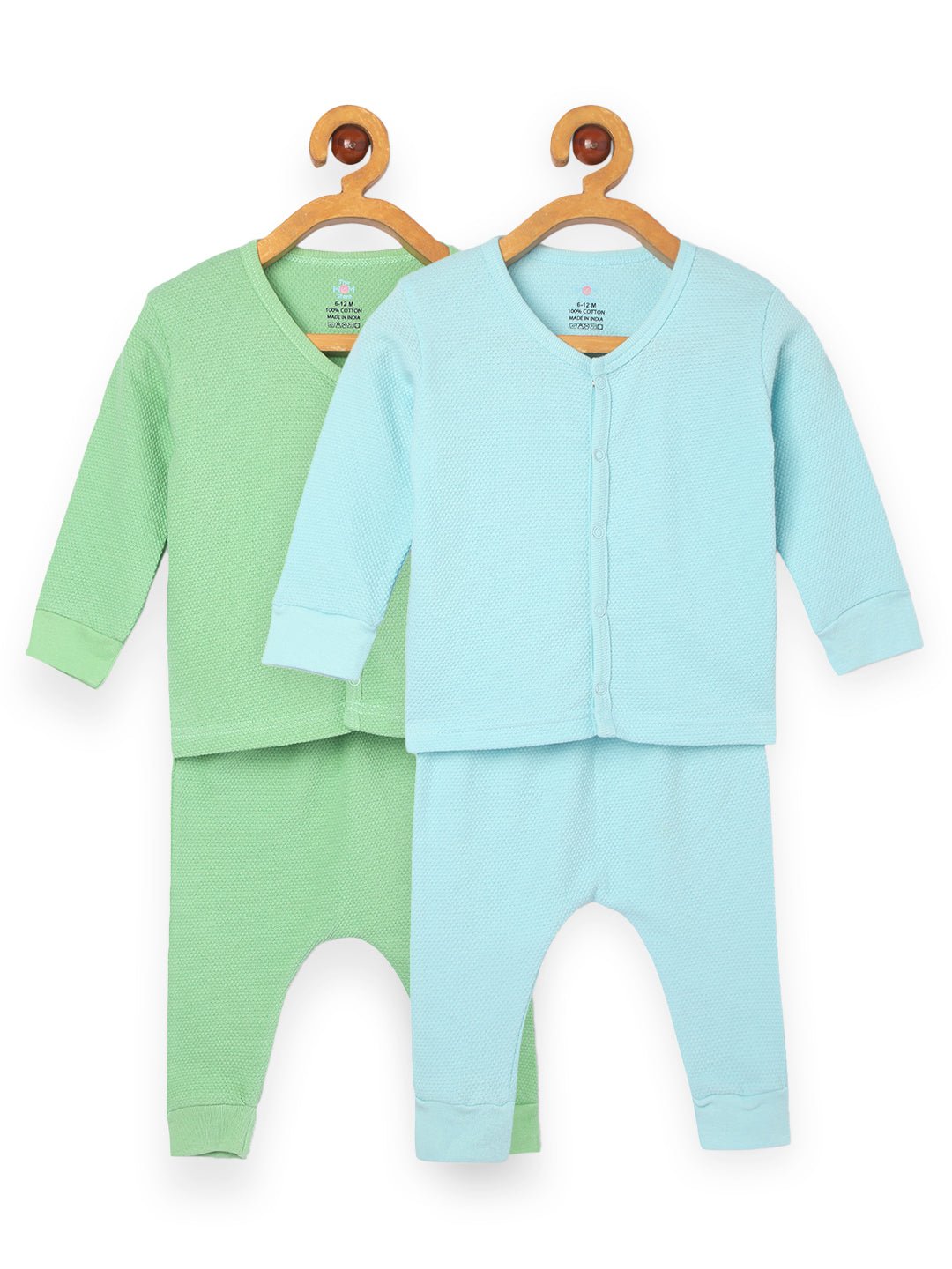Pastel Blue And Green Infant Set Combo Pack Of 2