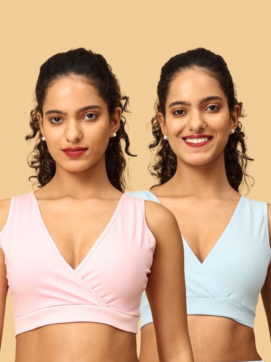 Combo Of 2 Maternity Nursing Sleep Bra Multi