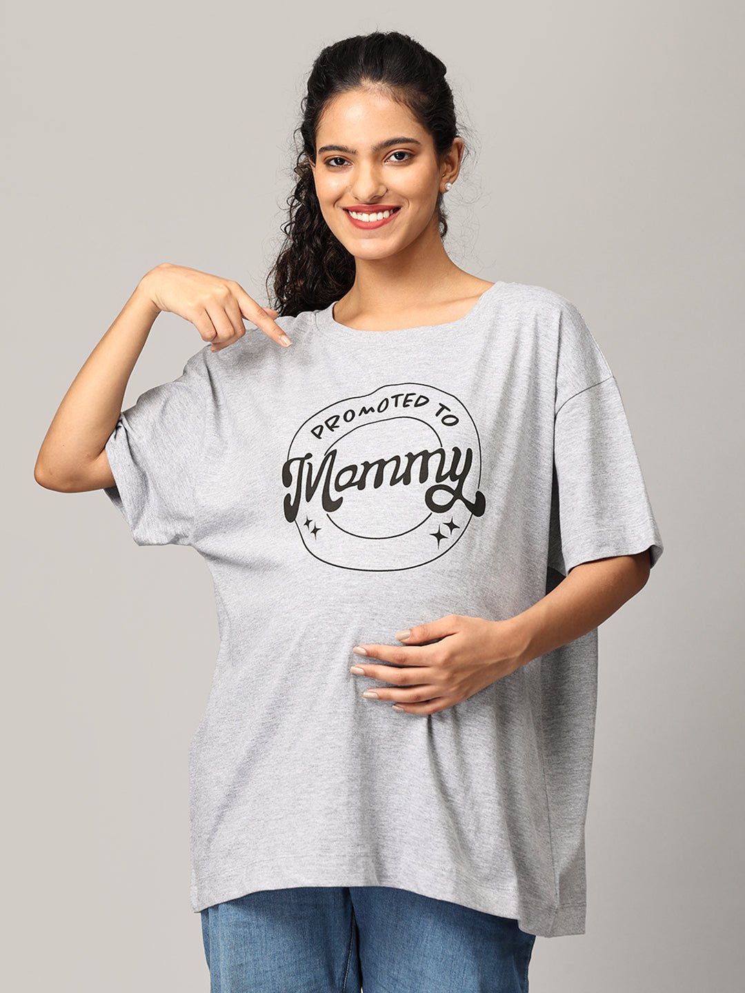 Mumma Oversized Maternity and Nursing T shirt Combo Option C