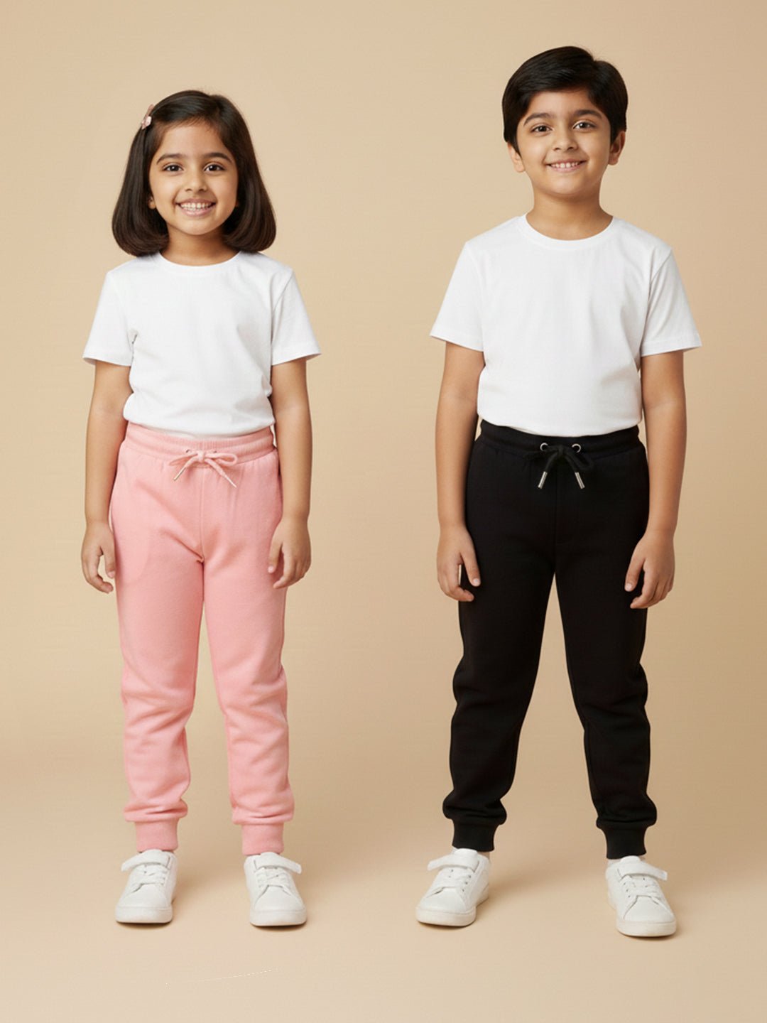 Neon Green Light Blue Winter Sweatpants For Kids