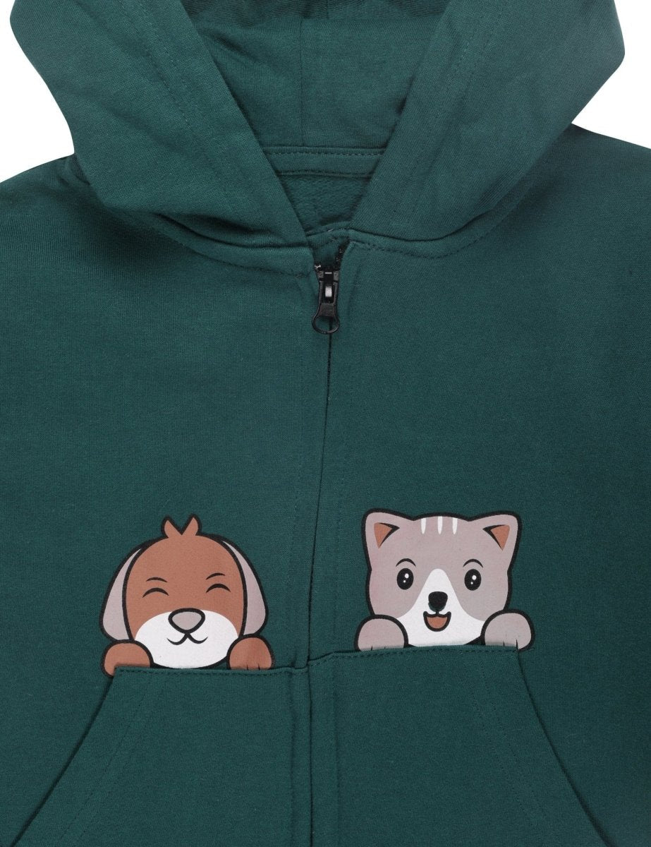 Combo Of 3 Kids Hooded Zipper Jackets