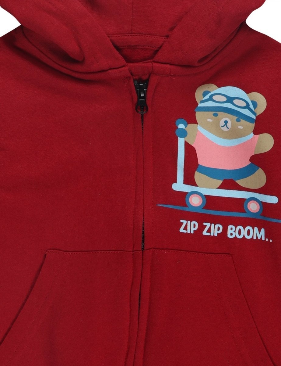Combo Of 3 Kids Hooded Zipper Jackets