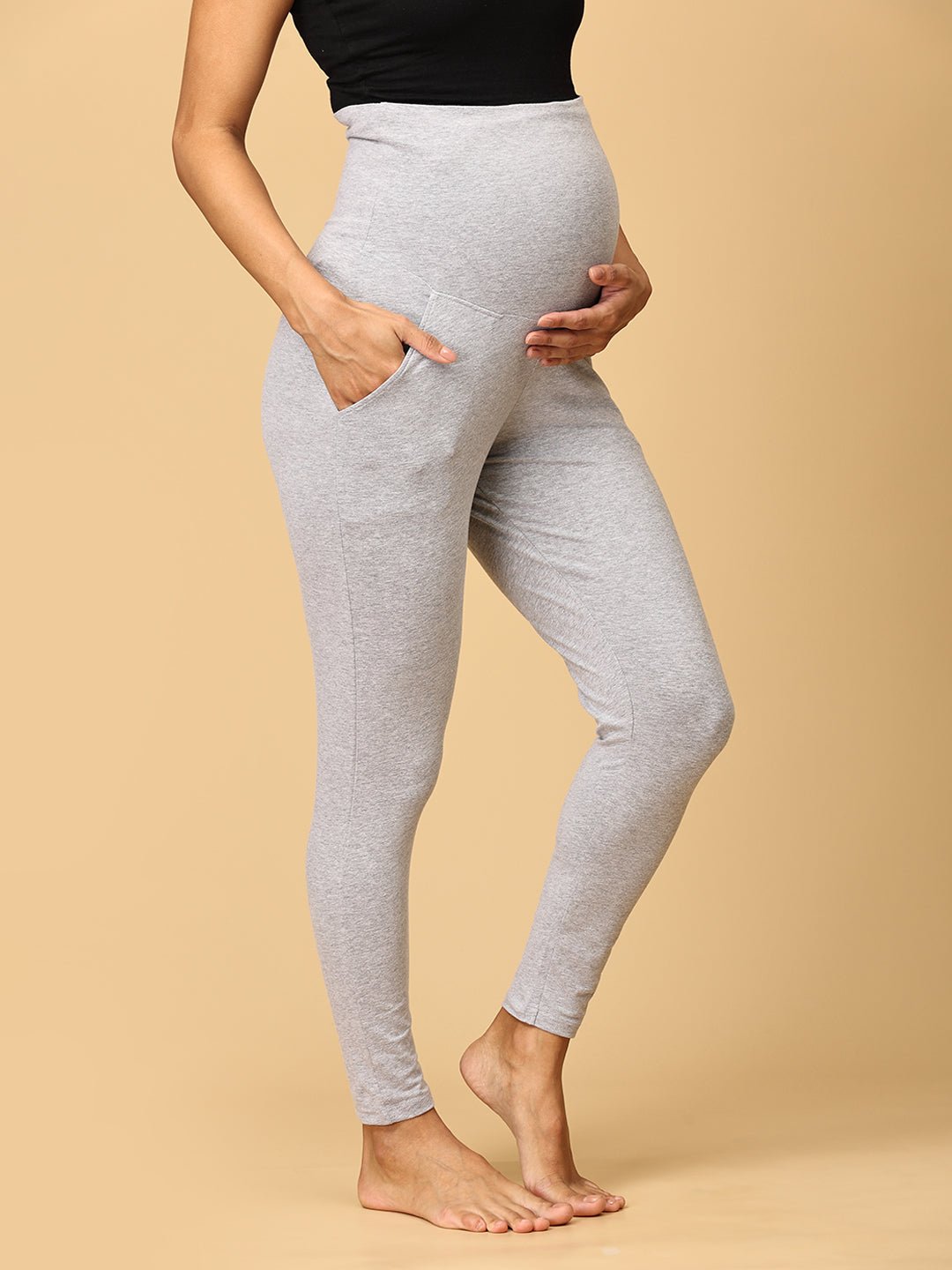 Comfy Maternity Trackpants Leggings & Joggers Combo Multicolor