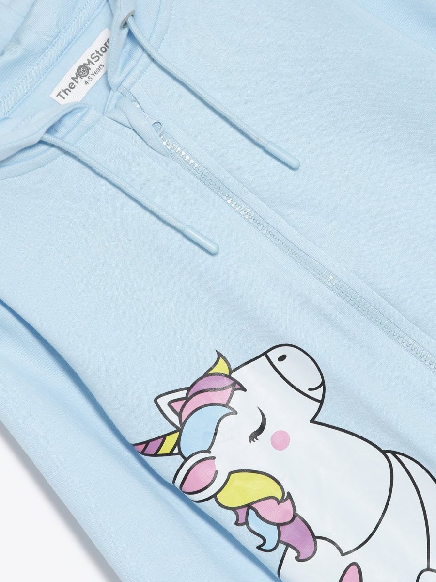Cool Unicorn Zipper Hoodie For Kids