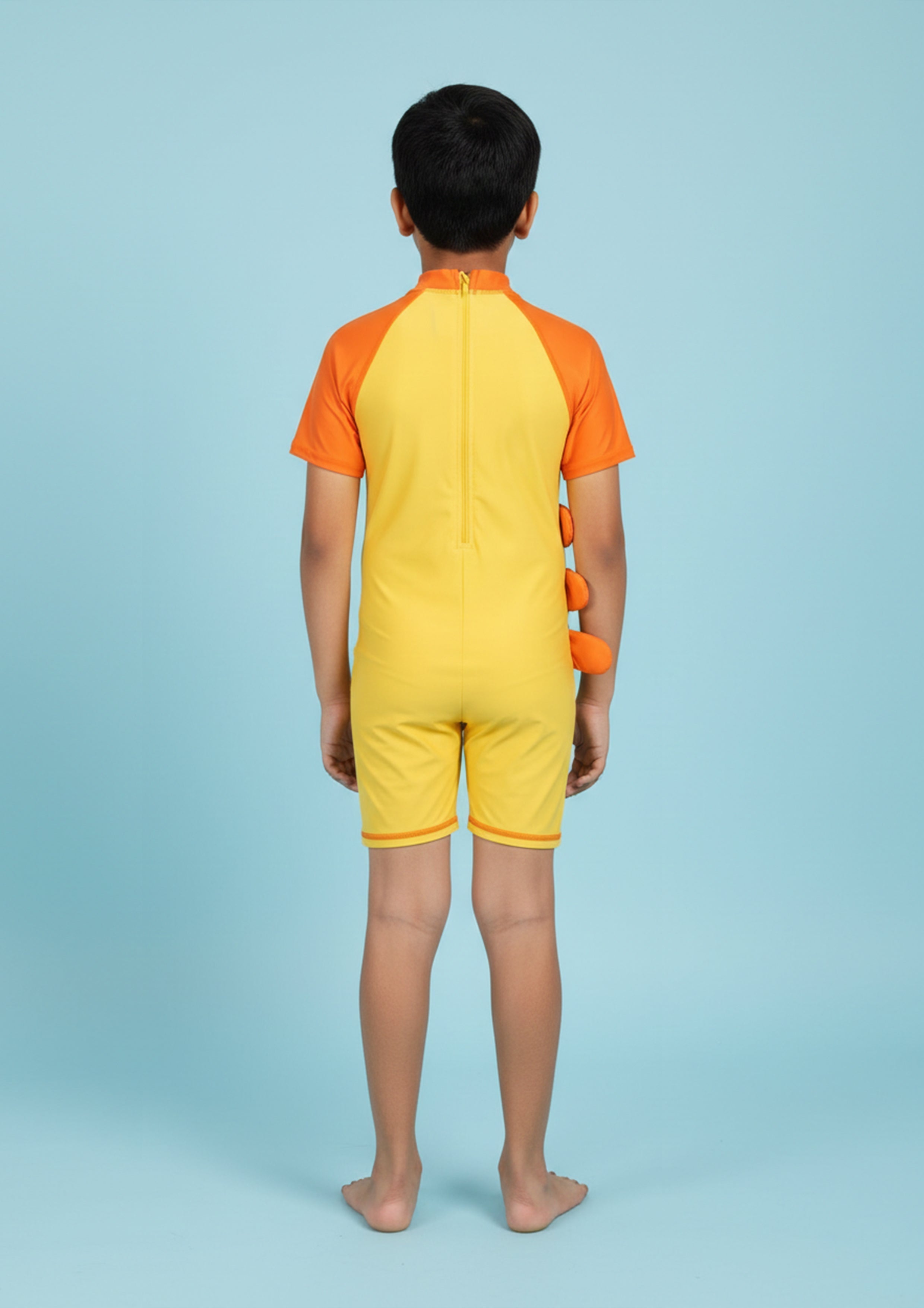 Combo of 2 Croc Charm Boys Swimsuit and Cap