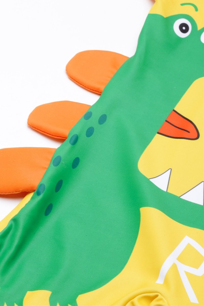 Combo of 2 Croc Charm Boys Swimsuit and Cap