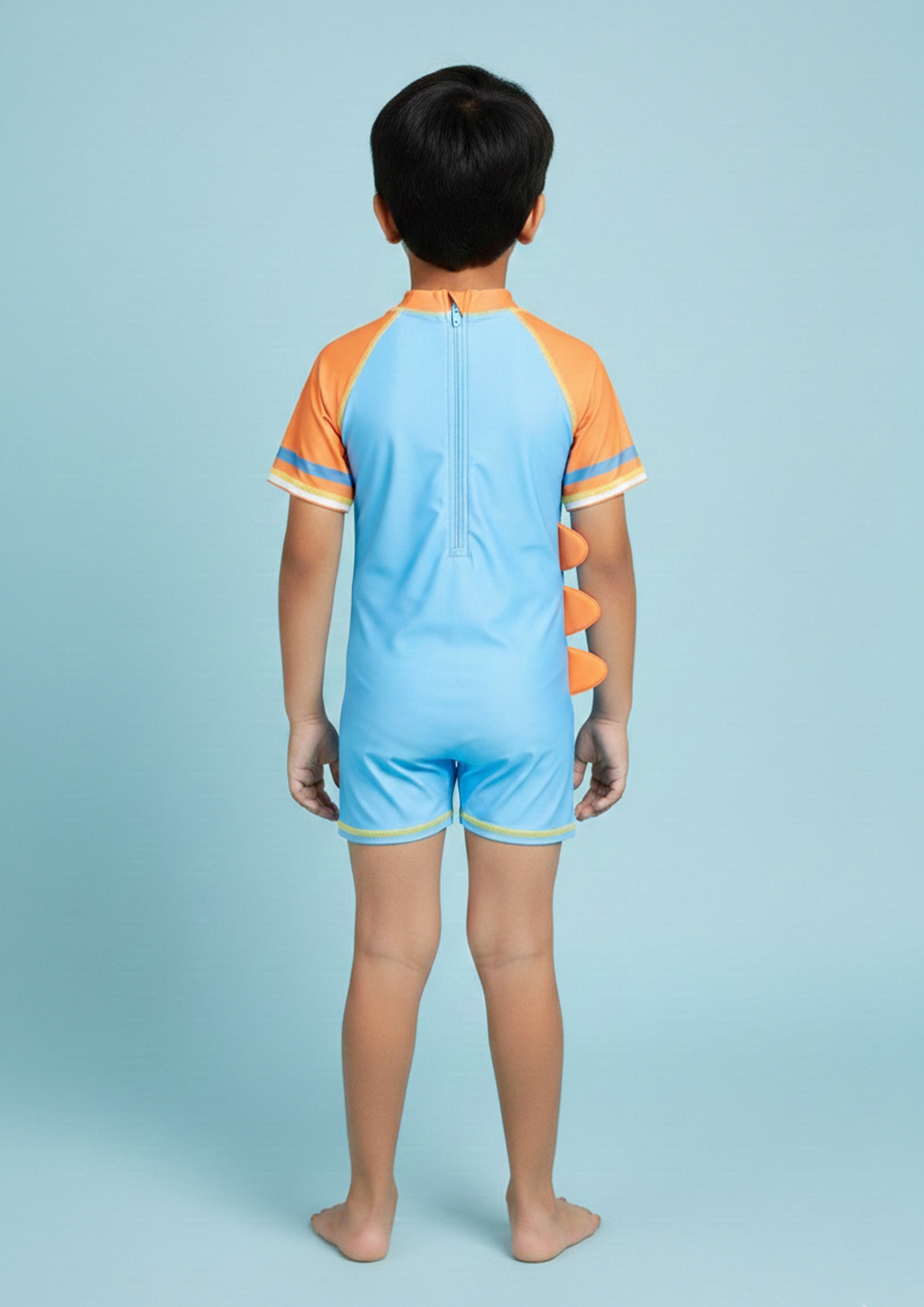 Dino Adventure Boys Swimsuit With Matching Cap