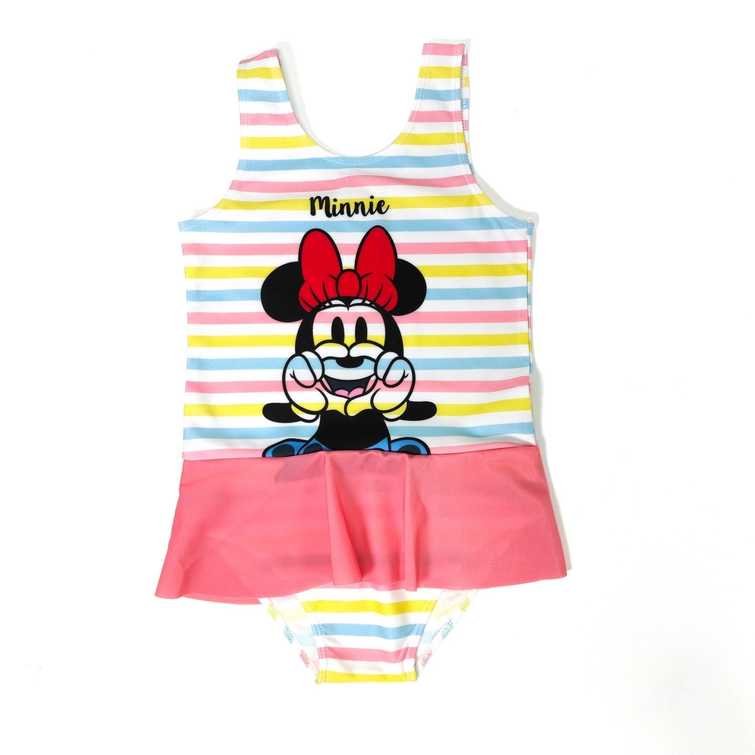 Minnie Mouse Girls Character Print Polyester Spandex Swimwear