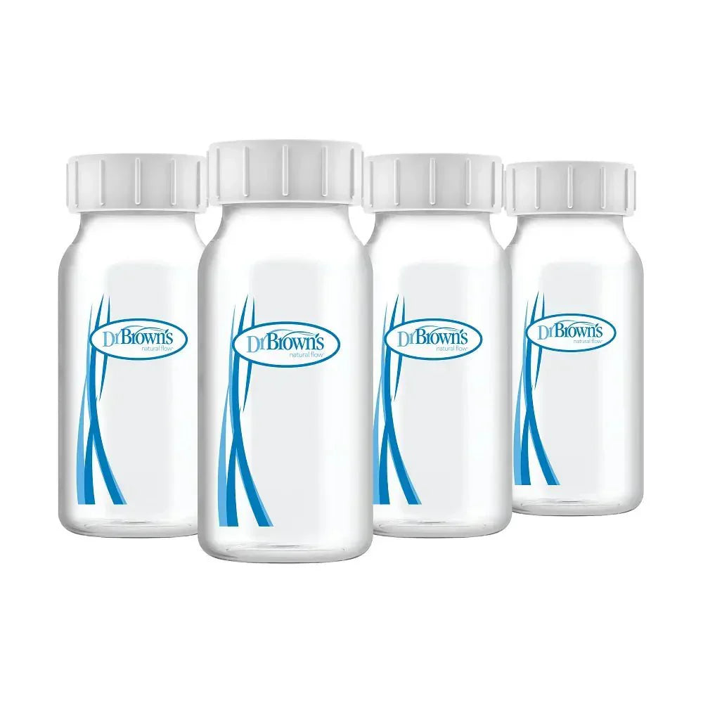 Dr. Brown's Narrow Breast Milk Collection Bottles Pumping Storage 4 Pack 0.26lb