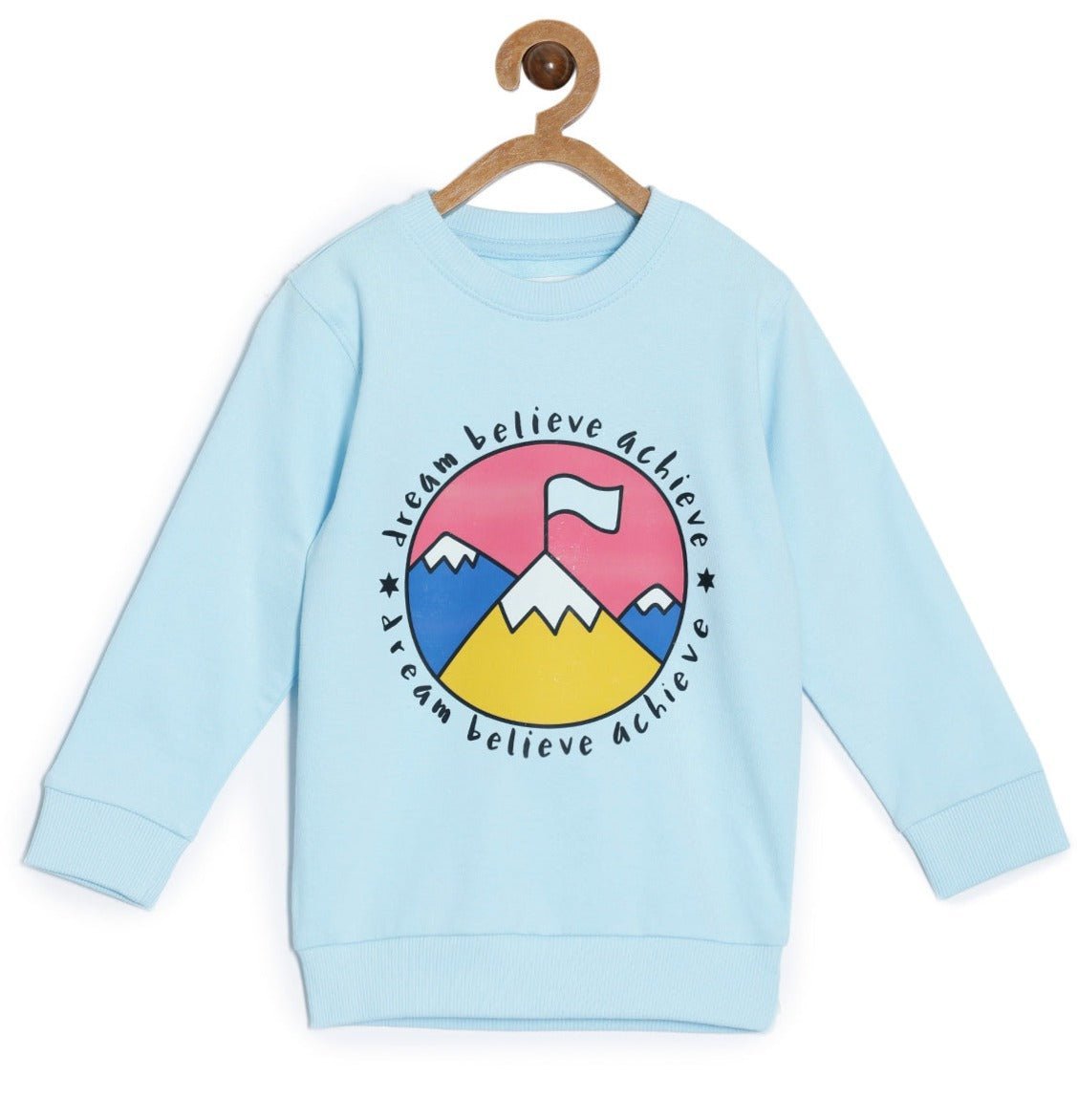 Blue Dream Believe Achieve Sweatshirt For Boys