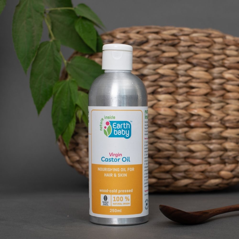 EarthBaby 100% Natural Origin Cold Pressed Castor Oil 250ml 0.55lb