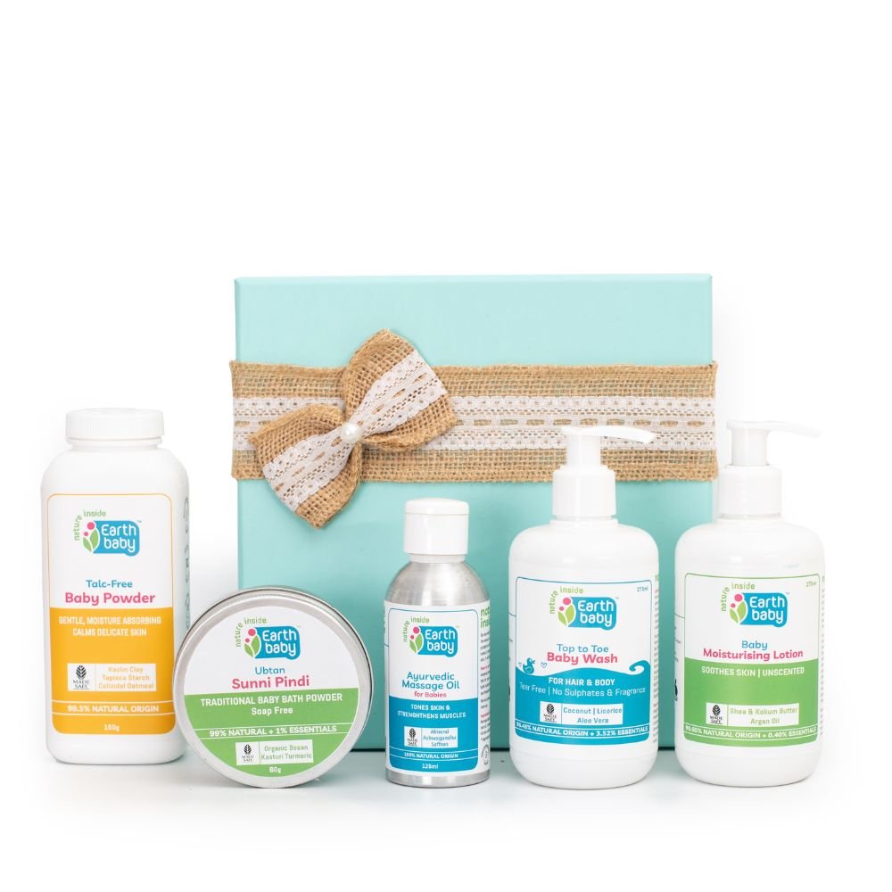 New Arrival 5 PCS Newborn Baby Gift Box With Massage Oil And Wash