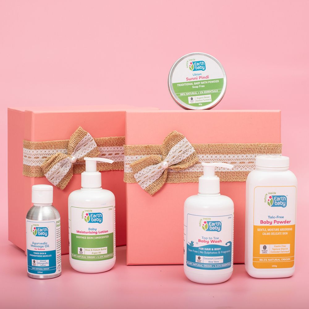 New Arrival 5 PCS Newborn Baby Gift Box With Massage Oil And Wash