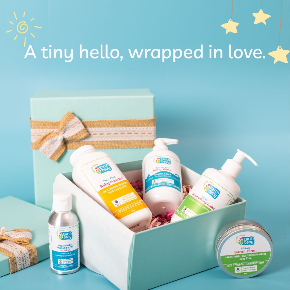 New Arrival 5 PCS Newborn Baby Gift Box With Massage Oil And Wash