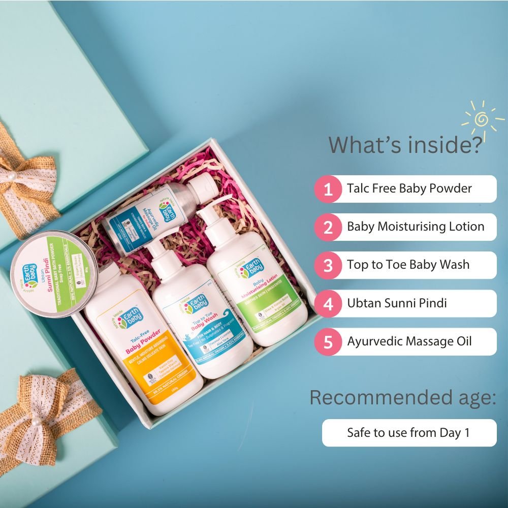 New Arrival 5 PCS Newborn Baby Gift Box With Massage Oil And Wash
