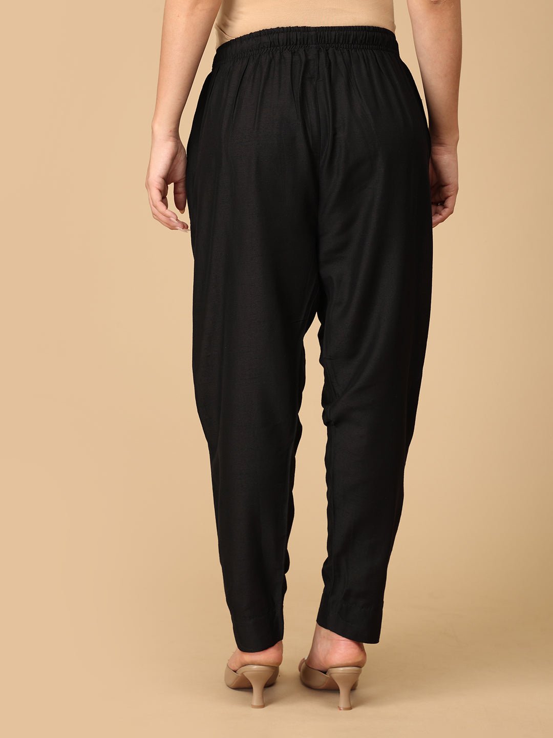 Ebony Embroidered Maternity and Nursing Silk Kurta Set Black