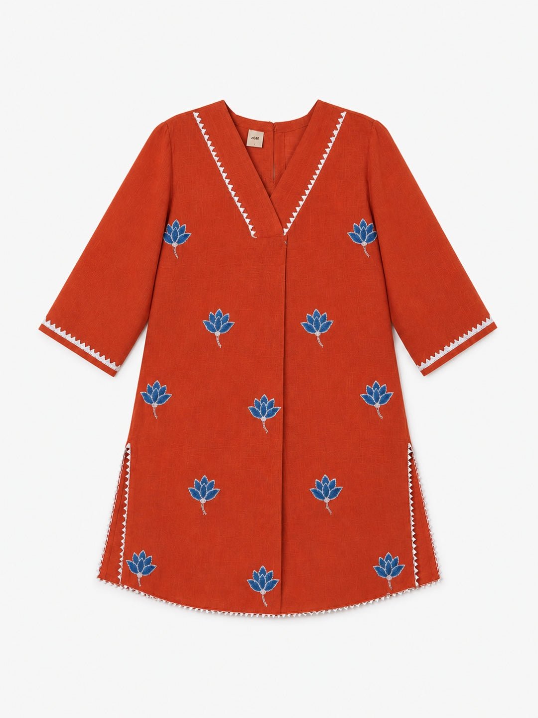 Avani Vatika Embroidered Cotton Girls Kurta Set And Boys Kurta Pajama Set